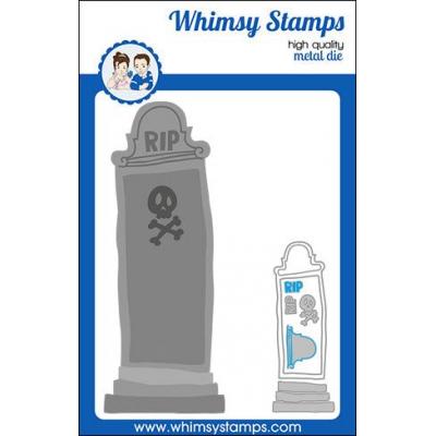 Whimsy Stamps Deb Davis and Denise Lynn Die Set - Slimline Decrepit Grave