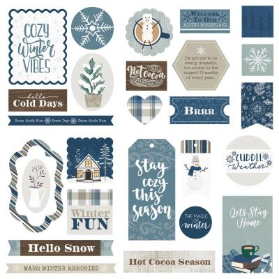 PhotoPlay Winter Chalet Die Cuts - Ephemera