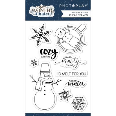 PhotoPlay Winter Chalet Clear Stamps - Winter Chalet