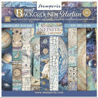 Stamperia Cosmos Infinity Designpapiere - Backgrounds Paper Pack