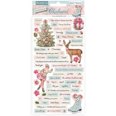 Stamperia Sweet Winter Sticker - Chipboard