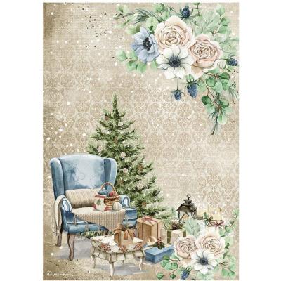 Stamperia Cozy Winter Spezialpapier - Chair