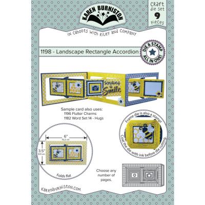 Karen Burniston Dies - Landscape Rectangles Accordion