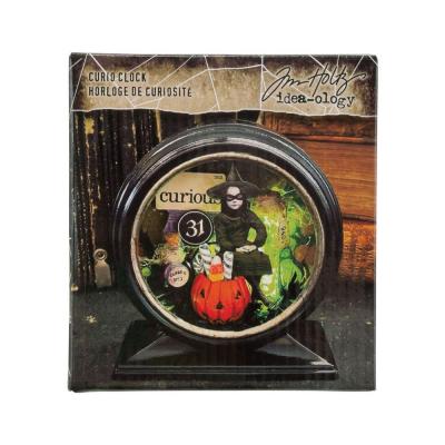 Idea-ology Tim Holtz - Curio Clock Glossy Black Halloween