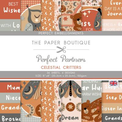 The Paper Boutique Perfect Partners Celestial Critters Designpapiere - Embellishment Pad