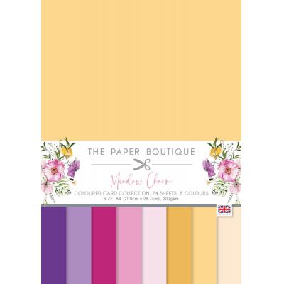 The Paper Boutique Meadow Charm Cardstock - Coloured Card Collection