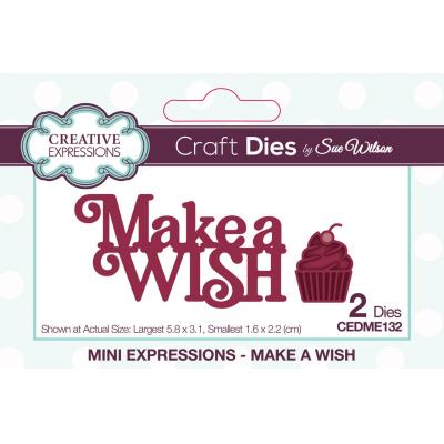 Creative Expressions Mini Expressions Craft Dies - Make A Wish