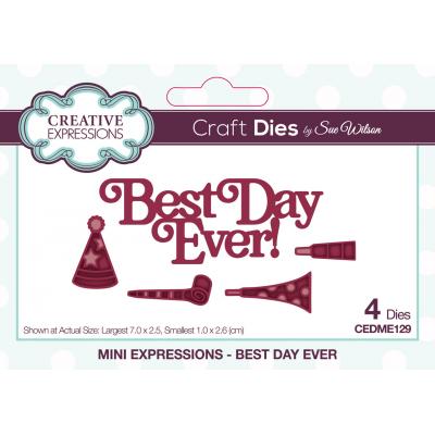 Creative Expressions Mini Expressions Craft Dies - Best Day Ever