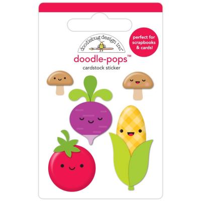 Doodlebug Farmers Market Doodle-Pops Sticker - Veggie Garden