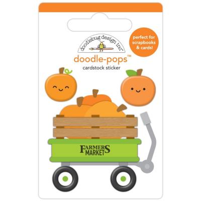 Doodlebug Farmers Market Doodle-Pops Sticker -  Pumpkin Patch