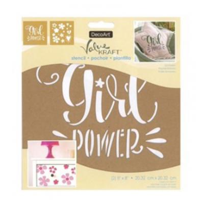 DecoArt Value Kraft Stencils -  Girl Power