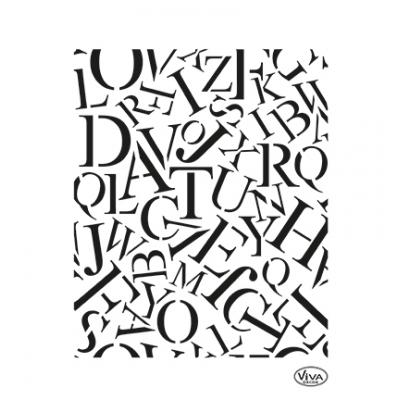 ViVa Decor Schablone - Buchstaben Allover