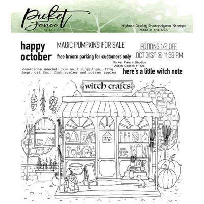 Picket Fence Studios Clear Stamps - Witch Crafts