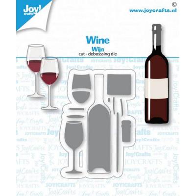Joy!Crafts Stanzschablonen - Weinglas und Weinflasche