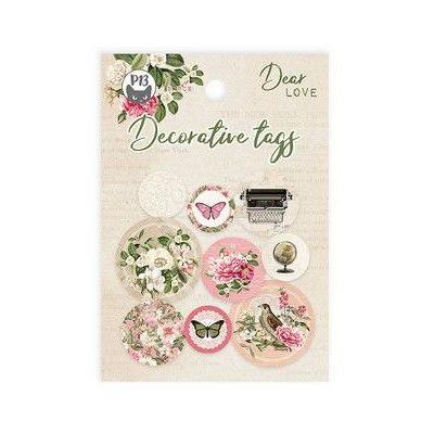 Piatek13 Dear Love Die Cuts - Tags Circles