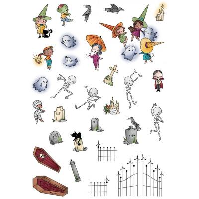 LDRS Creative Clear Stamps - Graveyard Ghouls