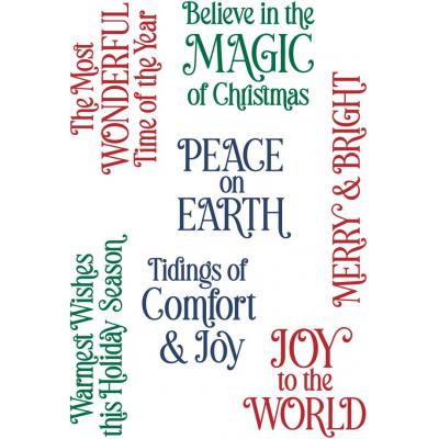 LDRS Creative Clear Stamps - Christmas Sentiments