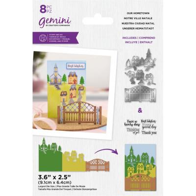 Crafter's Companion Zig Zag Scene Builder Stamps & Dies - Our Hometown