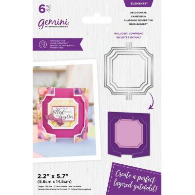 Crafter's Companion Layered Edge Elements Dies - Gatefold Deco Square