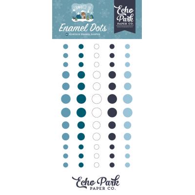 Echo Park Snowed In Embellishments - Enamel Dots