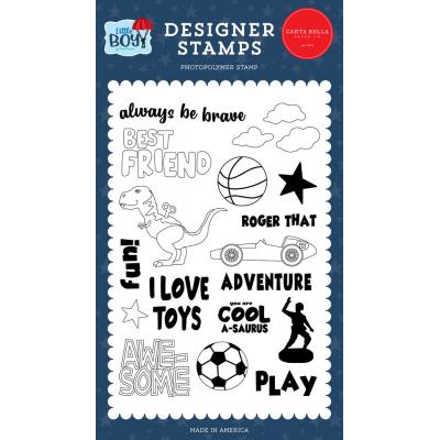 Carta Bella Little Boy Clear Stamps - Always Be Brave