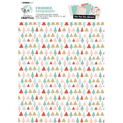 StudioLight Ho Ho Ho Down Friendz Nr.79 Designpapiere - Paper Pad