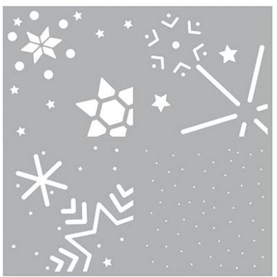 Pronty Stencil - Snowstars