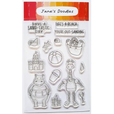 Jane's Doodles Clear Stamps - Life's A Beach