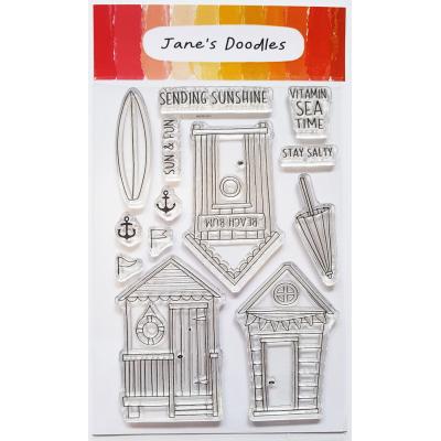 Jane's Doodles Clear Stamps - Beach Hut