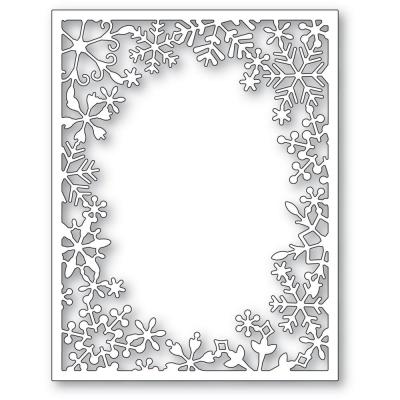 Poppystamps Die - Wintertime Snowflake Frame