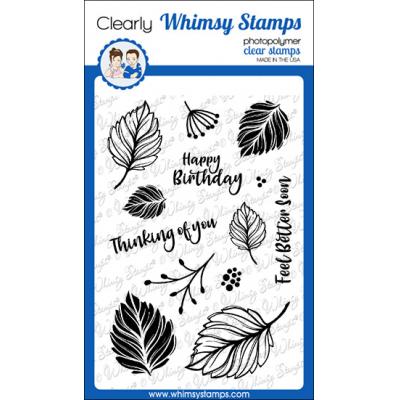 Whimsy Stamps Deb Davis Clear Stamps - Autumn Layered Leaves