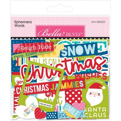 Bella Blvd The North Pole Die Cuts - Ephemera Words