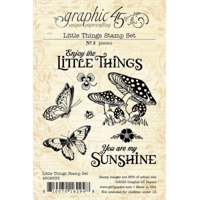 Graphic 45 Little Things Clear Stamps - Little Things