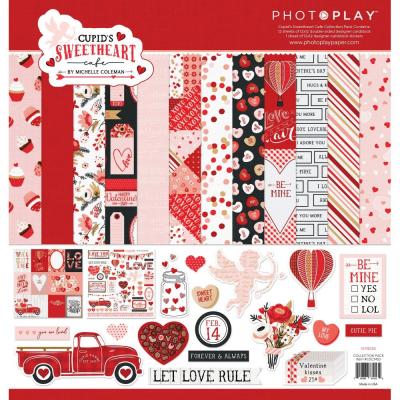 PhotoPlay Cupid's Sweetheart Cafe Designpapiere - Collection Pack