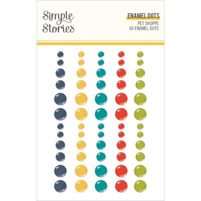 Simple Stories Pet Shoppe Embellishments - Enamel Dots