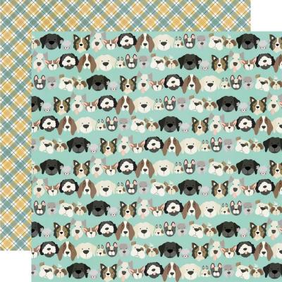 Simple Stories Pet Shoppe Dog Designpapier - Puppy Love
