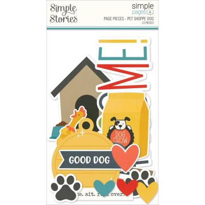 Simple Stories Pet Shoppe Dog Die Cuts - Pages Page Pieces