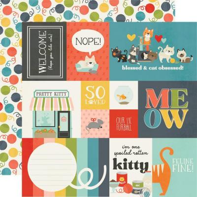Simple Stories Pet Shoppe Cat Designpapier - Elements 1