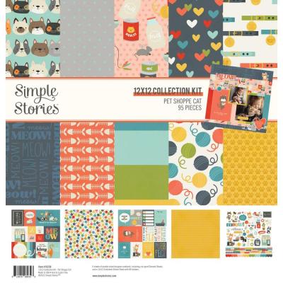 Simple Stories Pet Shoppe Cat Designpapiere - Collection Kit