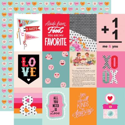 Simple Stories Heart Eyes Designpapier - 3 x 4 Inch Elements