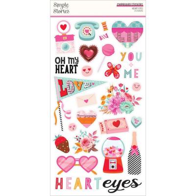 Simple Stories Heart Eyes Sticker - Cardstock Stickers