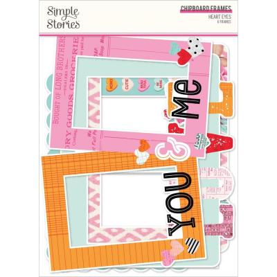 Simple Stories Heart Eyes Die Cuts - Chipboard Frames