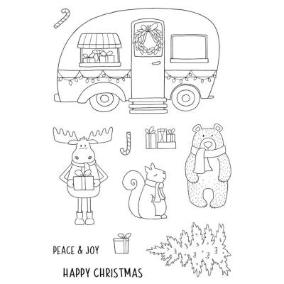 Jane's Doodles Clear Stamps - Happy Christmas