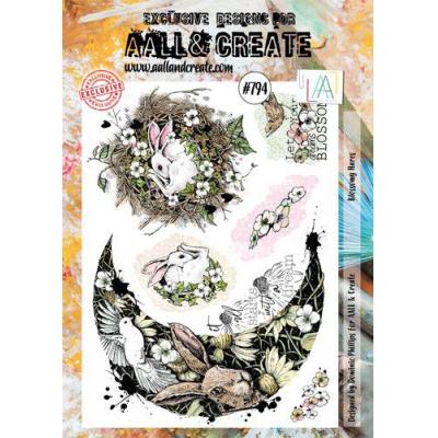 AALL & Create Clear Stamps Nr. 794 - Blossomy Hares