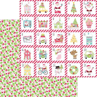 Doodlebug Candy Cane Lane Designpapier - Berry Merry