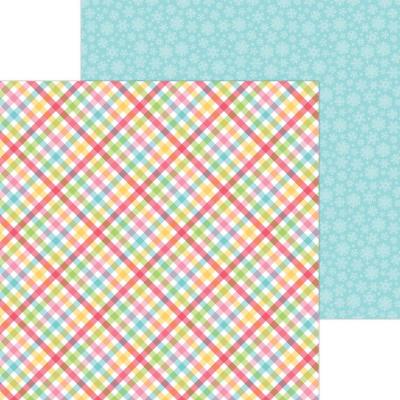 Doodlebug Candy Cane Lane Designpapier - Plaid It's Christmas