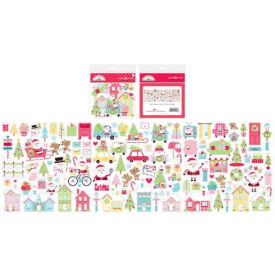 Doodlebug Candy Cane Lane Sticker Die Cuts - Odds & Ends