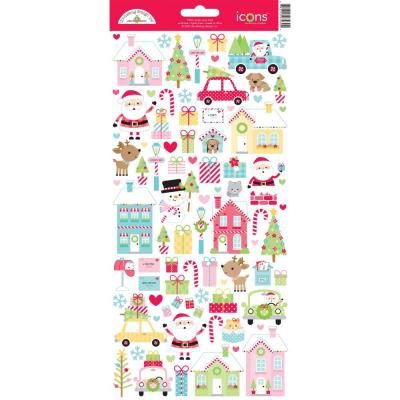 Doodlebug Candy Cane Lane Sticker - Icons Cardstock Stickers