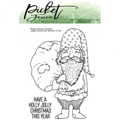 Picket Fence Studios Clear Stamps - Jolly Christmas Gnome