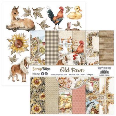 ScrapBoys Old Farm Designpapiere - Paper Pad
